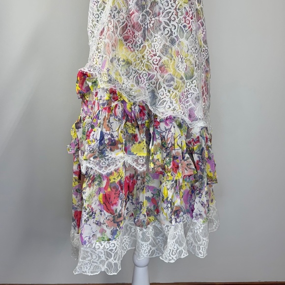 Anthropologie Sleeveless Lace-Back Tiered Mini Dress – Feminine, Flowy & Flatter - Picture 13 of 16